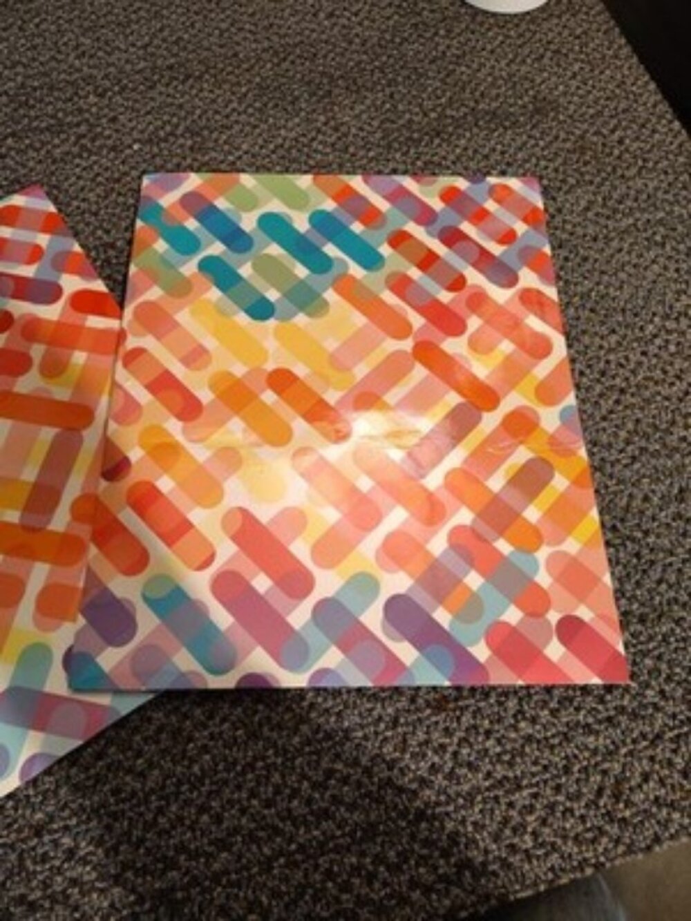 2 x Vintage Carolina Pad Studio C Two-Fold Folder Organizers Techno By Cathe Law